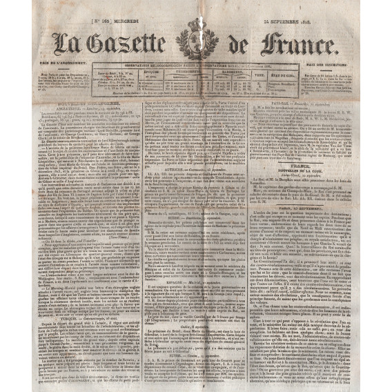 2809 LA GAZETTE DE FRANCE