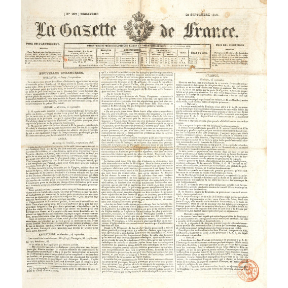 2740 LA GAZETTE DE FRANCE