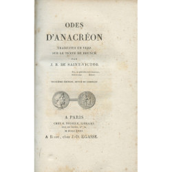 2784 ODES D' ANACREON. Traduites en