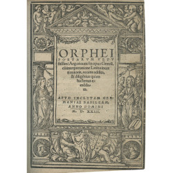 2803 ORPHEI poetarum vetustissimi A